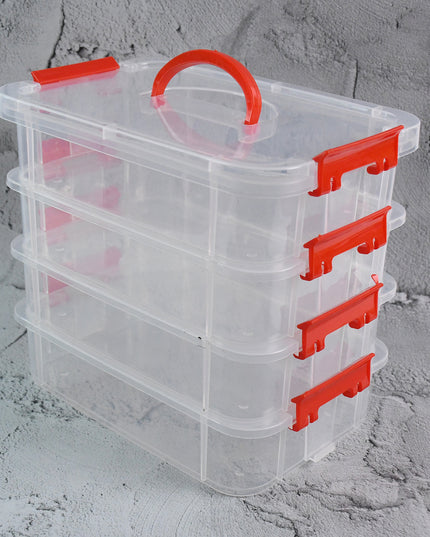 4-layer Transparent Multipurpose Plastic Storage Box