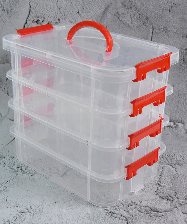 4-layer Transparent Multipurpose Plastic Storage Box