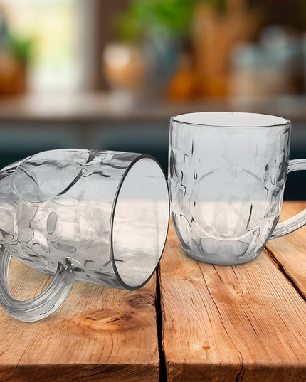 Apex Shake Mug Set  2 Pieces Durable Plastic Mugs (350ml) Approx