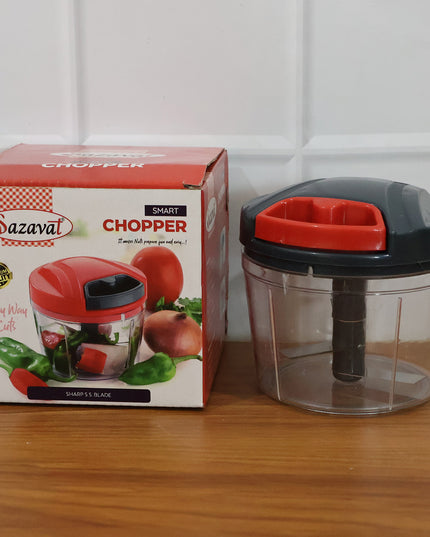 Compact Manual Hand-press Vegetable Chopper (1 Pc)