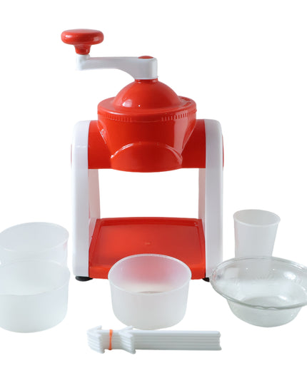Manual Ice Snow Maker Machine (1 Set Red Color)