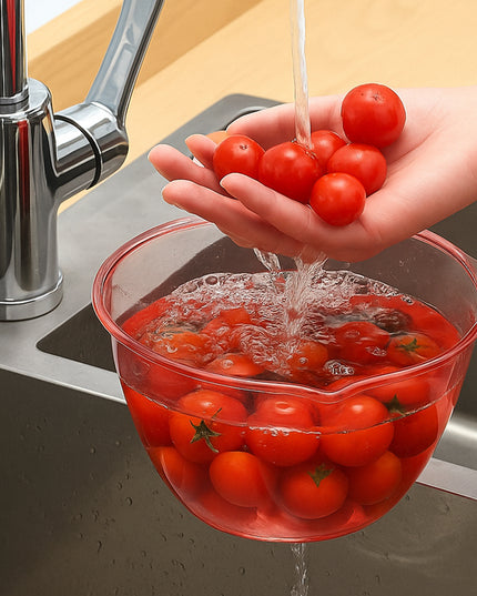 Multipurpose Kitchen Washing  Straining Bowl (1100 Ml  4 Pc)