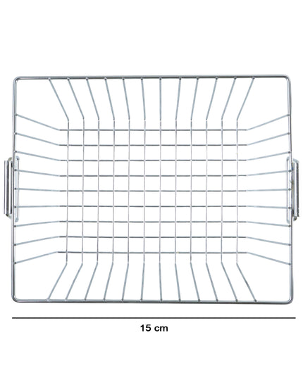 Multipurpose Stainless Steel Kitchen Sink Basket (1 Pc 12x15 Inch)