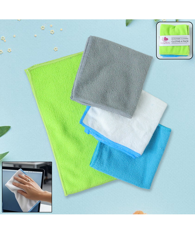 Microfiber Cleaning Cloth (4 Pc Set 28x29 Cm)