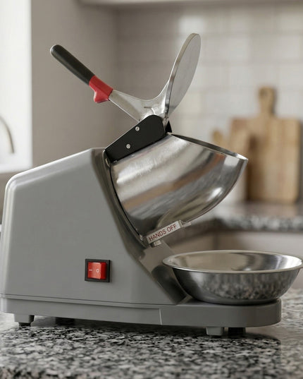 Electric Ice Crushing Machine With Stainless Steel Bowl 1 Set