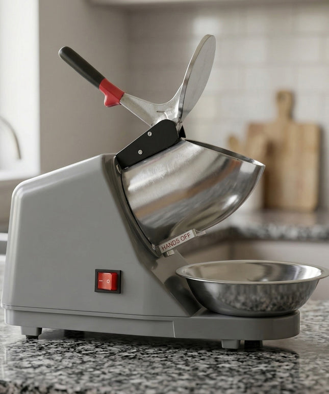 Electric Ice Crushing Machine With Stainless Steel Bowl 1 Set