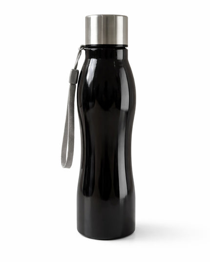 Stainless Steel Water Bottle With Carry Strap 600 Ml