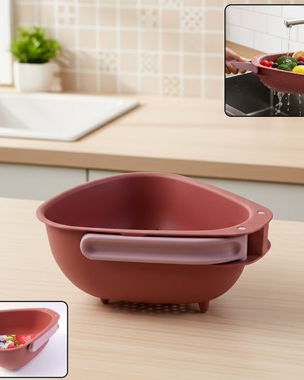 Supermom Kitchen Colander With Foldable Handle And Drain Base
