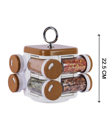 8117 Ganesh Storewell Plastic Spice Rack - Set Of 8