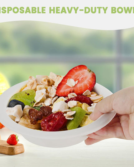 Vegnar Disposable Food Serving Bowl Set Of 10 Pieces 360 Ml Capacity