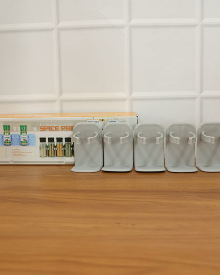 Wall-mounted Adjustable Spice Rack Organizer (1 Pc)