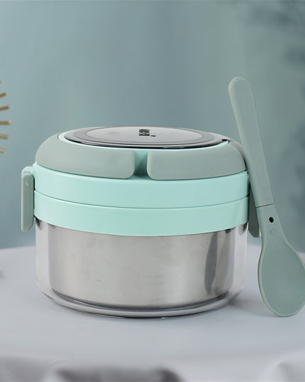 Ganesh Tiara 400ml Stainless Steel Insulated Lunch Box With Leakproof Lid  Folding Spoon