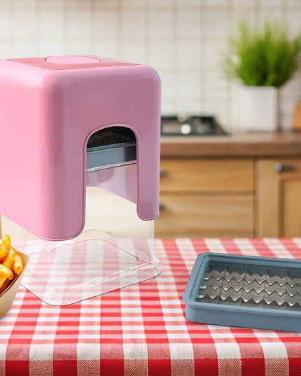 Apex Heavy Duty Potato Chipser  Vegetable Chopper With Dual Blade Set
