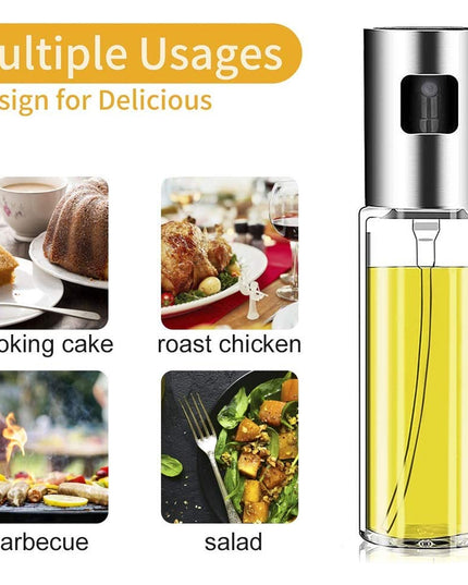 7126 Oil Sprayer Dispenser Oil Versatile Glass Spray Bottle For Cooking  Multi Use Bottle