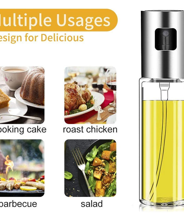 7126 Oil Sprayer Dispenser Oil Versatile Glass Spray Bottle For Cooking  Multi Use Bottle