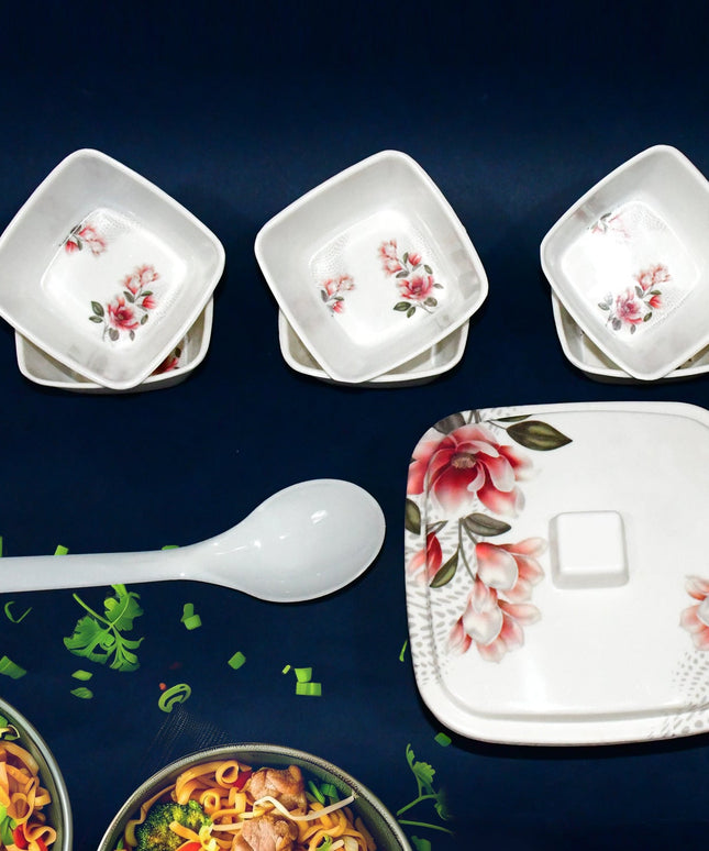 Hector High Quality Dinning Dinner  Pudding Set (9 Pcs Set)