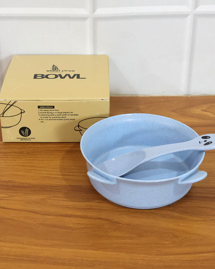 Wheat Straw Kids Soup Bowl With Matching Spoon (240ml 1 Set )