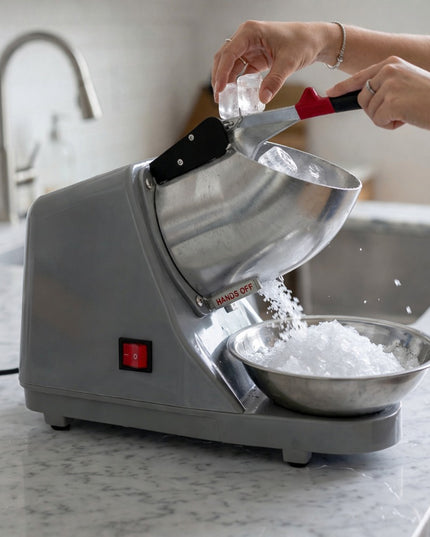 Electric Ice Crushing Machine With Stainless Steel Bowl 1 Set
