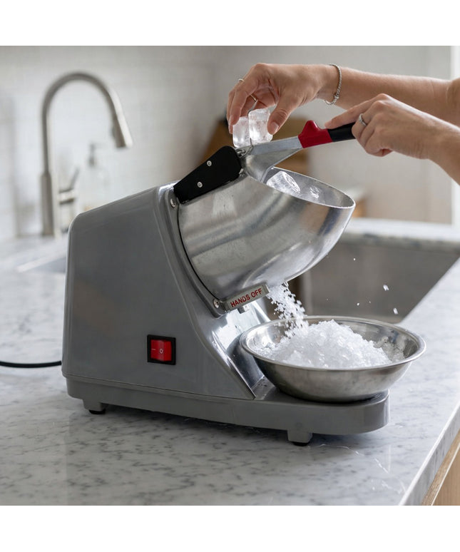 Electric Ice Crushing Machine With Stainless Steel Bowl 1 Set