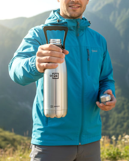Pexpo Echo Vacuum Insulated Hot  Cold Stainless Steel Water Bottle 1500 Ml
