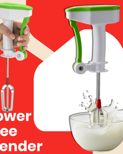  Combo of Steel Potato Masher & Power-Free Blender – Easy-to-Use Manual Kitchen Tools for Mashing, Blending, and Cooking | Essential Set for Smoothies, Sauces, and Mashed Potatoes