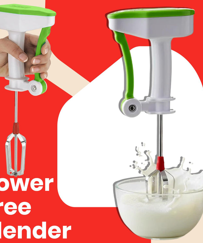  Combo of Steel Potato Masher & Power-Free Blender – Easy-to-Use Manual Kitchen Tools for Mashing, Blending, and Cooking | Essential Set for Smoothies, Sauces, and Mashed Potatoes