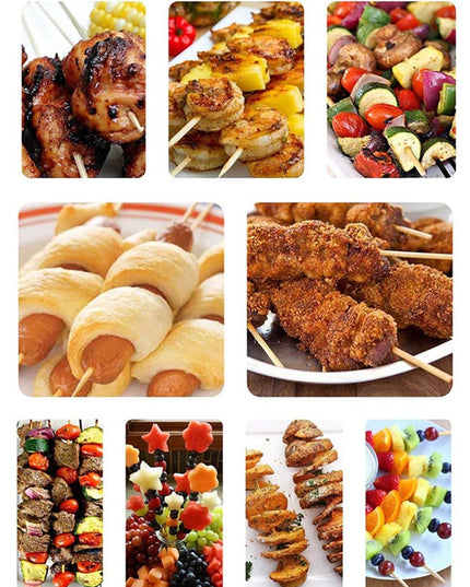 1116 Natural Bamboo Wooden Skewersbbq Sticks For Barbeque And Grilling