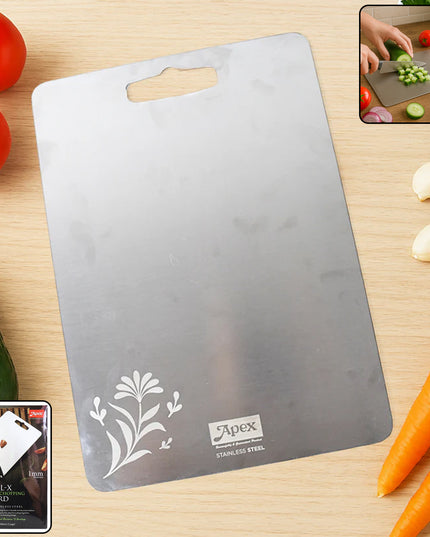 Apex Large Stainless Steel Multipurpose Chopping  Cutting Board (260x360mm  1 Pc)