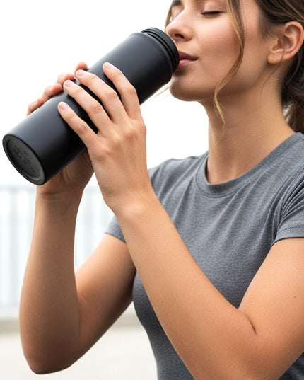 Premium Stainless Steel Sports Water Bottle With Flip Top Lid 900 Ml