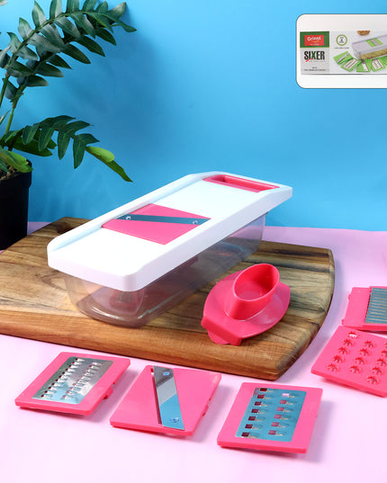 6-in-1 Vegetable Slicer Grater  Chopper - (Set)