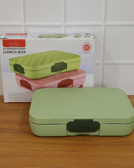 Fresca Stainless Steel 3 Compartment Lunch Box (1 Pc)