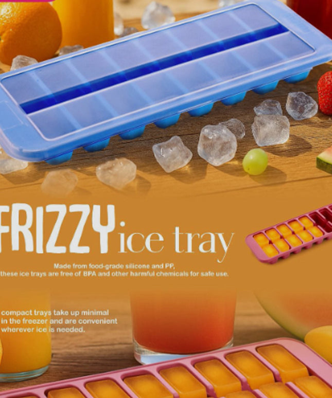 Supermom Frizzy Ice Tray With 2-in-1 Compartment For Ice Cubes And Storage Box (1 Pc)