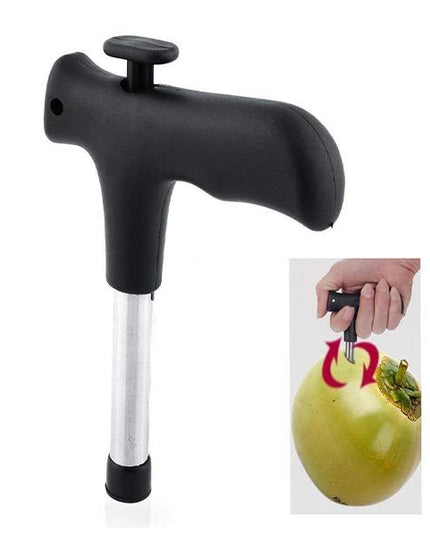 0854 Premium Quality Stainless Steel Coconut Opener Tooldriller With Comfortable Grip
