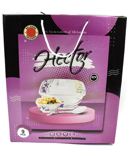 Hector High Quality Dinning Dinner  Pudding Set (9 Pcs Set)