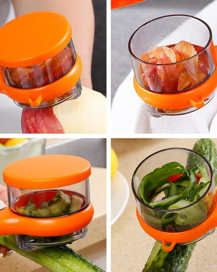 Stainless Steel Peeler With Container (1 Pc)