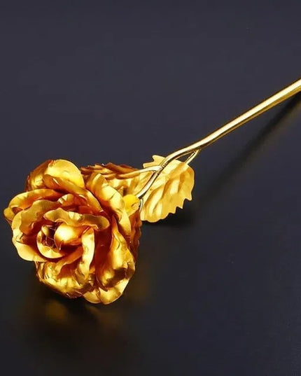 Tekcool Decorative 24K Golden Artificial Rose