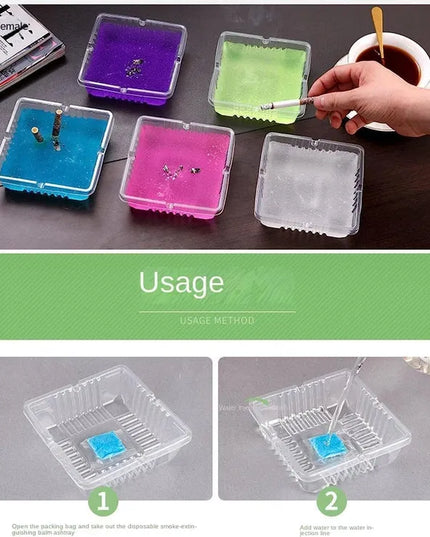 Disposable Smokeless Cigarette Ashtray � Odorless (Pack of 5 )