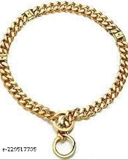 Brass Coller Chain for Pet (Multicolor, 18 inches)