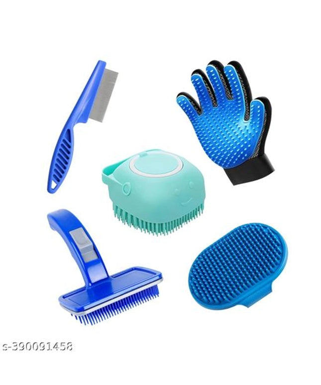 Pet Grooming Set (Multicolor, Set of 5)