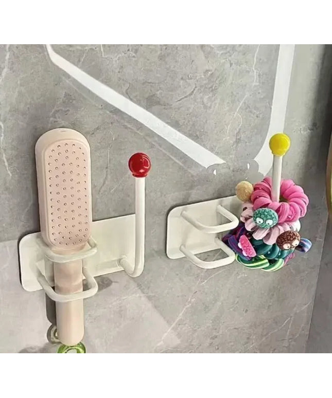 Self Adhesive Wall Mounted Headband Hook No Drill Punch Free Hair Accessories Organizer