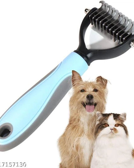 Hair Shedding Brush for Pet (Sky Blue & Black)
