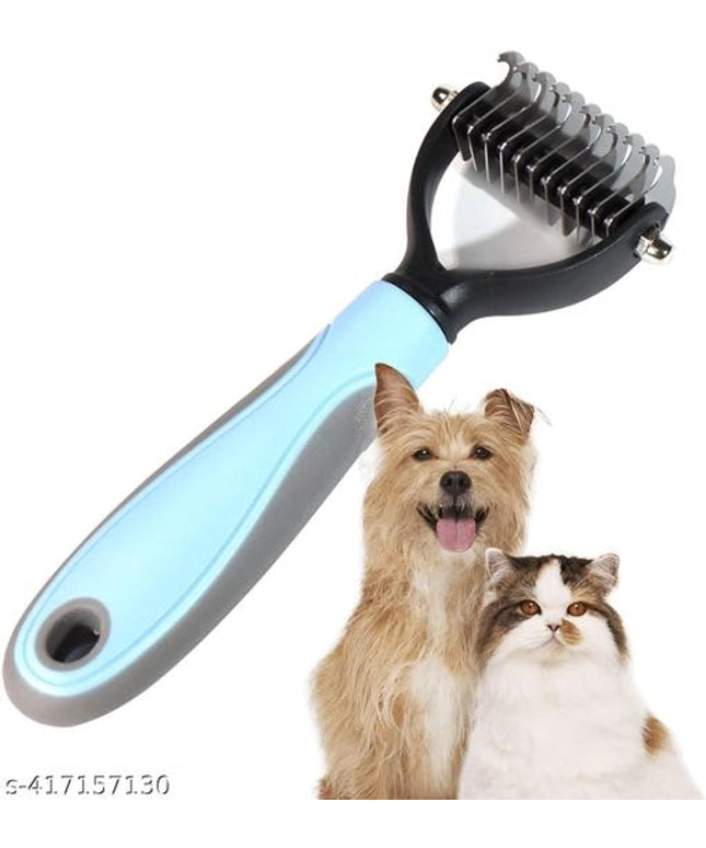 Hair Shedding Brush for Pet (Sky Blue & Black)
