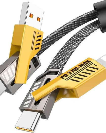 USB A 65W 4 In 1 Transformer Cable Data Cable
