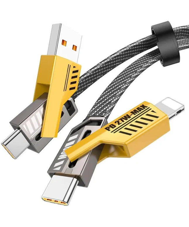 USB A 65W 4 In 1 Transformer Cable Data Cable