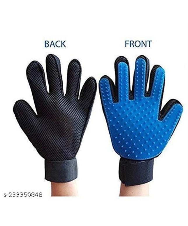 Silicone Cleaning Glove Brush for Pet (Multicolor, Set of 1)