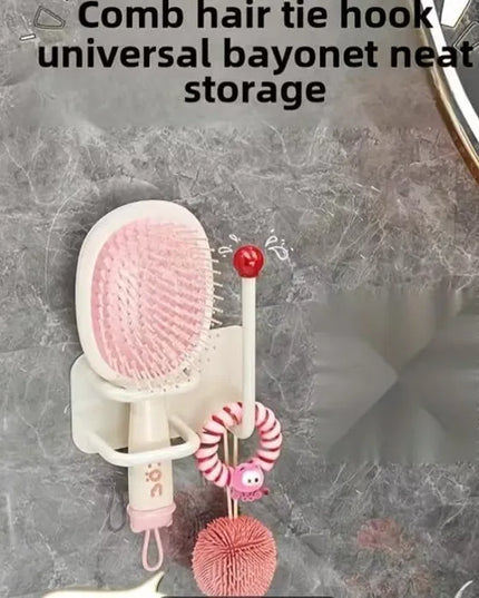 Self Adhesive Wall Mounted Headband Hook No Drill Punch Free Hair Accessories Organizer