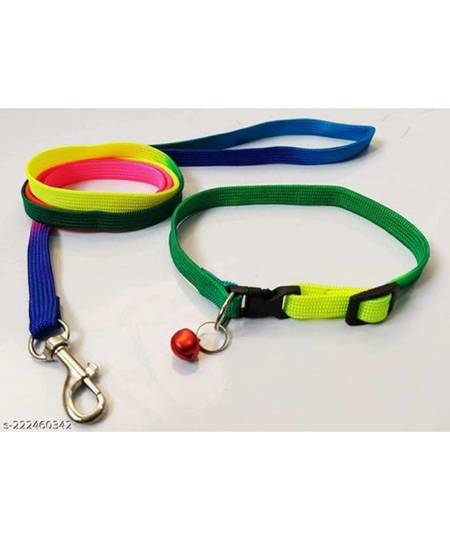 Neck Collar Belt for Pet (Multicolor, S)