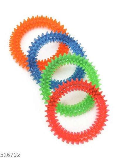 Silicone Chew Toy for Pet (Multicolor, Pack of 1)
