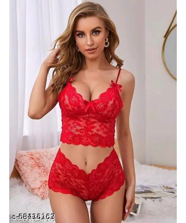 Babydolls for Women (Red, XXL) (Set of 1)
