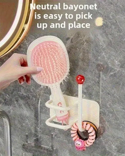 Self Adhesive Wall Mounted Headband Hook No Drill Punch Free Hair Accessories Organizer